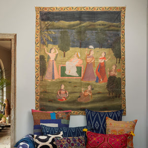Stormy Night With Border Tapestry