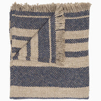 Ekram Indigo Throw - High Quality Image of 