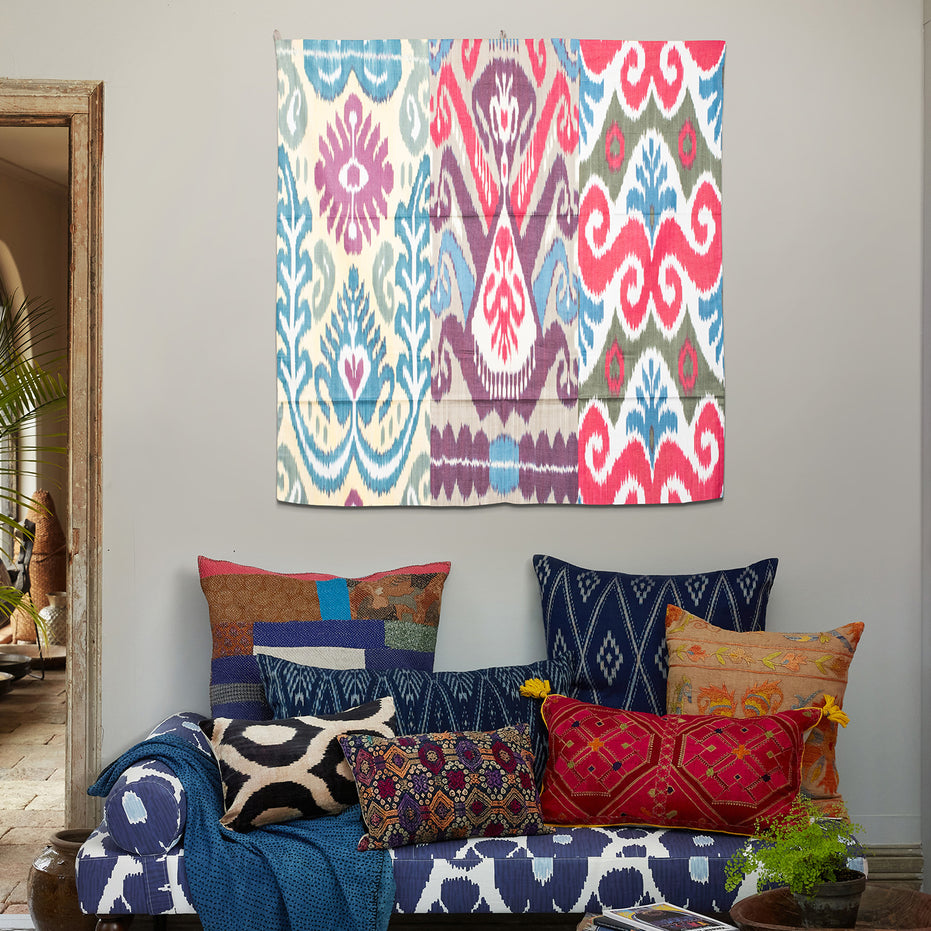 Tashkent Spring Day Medium Ikat Tapestry