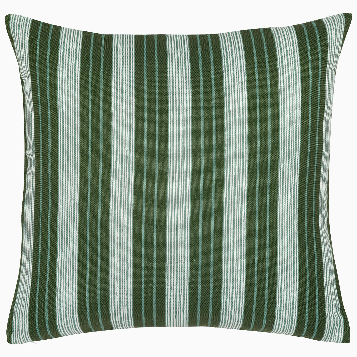 Green striped outdoor pillows 2025