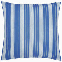 Vintage Stripe Azure Outdoor Decorative Pillow - High Quality Image of 