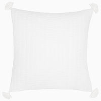 Velvet White Decorative Pillow - High Quality Image of 