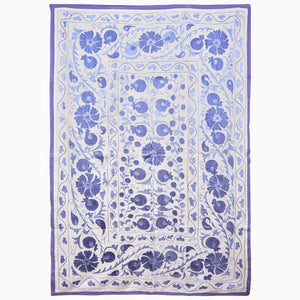Really Good Blue Suzani Blanket