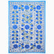 Green Vines With Blue Suzani Blanket