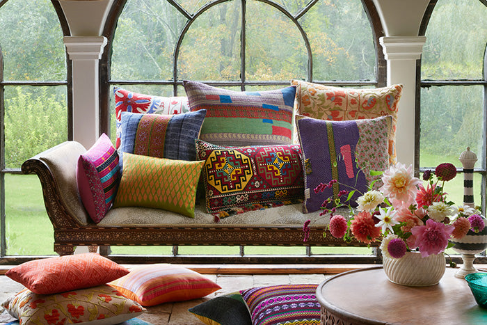 John Robshaw Textiles  Sunny Marigold Decorative Pillow - John Robshaw