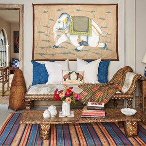Elephant Running Tapestry