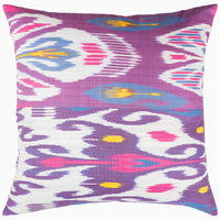 Purple Combo Ikat Pillow - High Quality Image of 