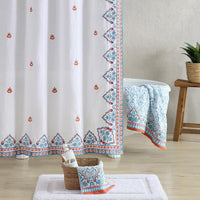Sheetal Peacock Shower Curtain - High Quality Image of 