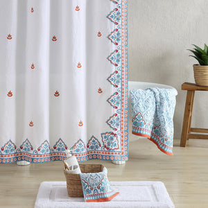 Sheetal Peacock Shower Curtain