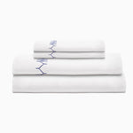 Stitched Indigo Organic Sheet Set - 31688842281006