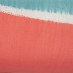 A close up of a John Robshaw Dip Dyed Coral Bolster, commonly used for pillows in India. - 29303321821230