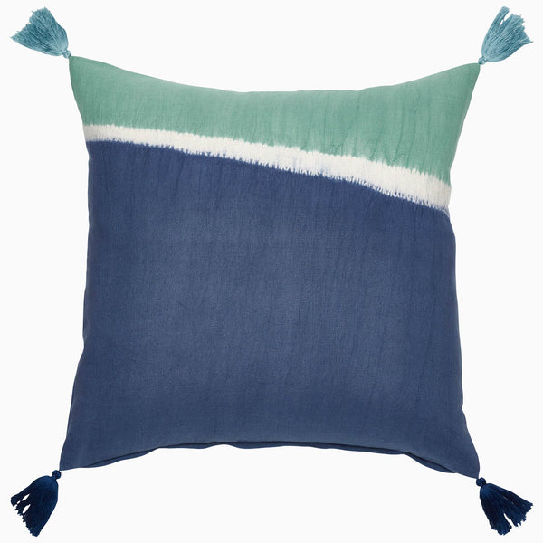 Dip Dyed Indigo Decorative Pillow Main