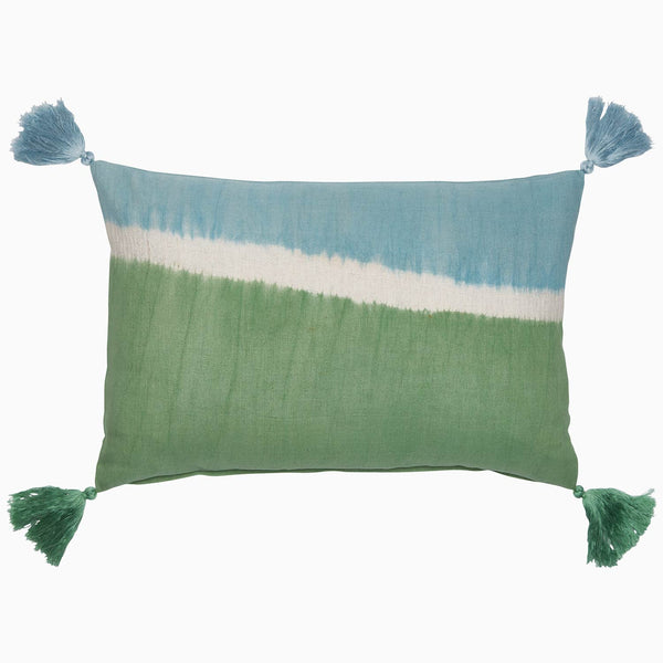 Dip Dyed Sage Decorative Pillow Main