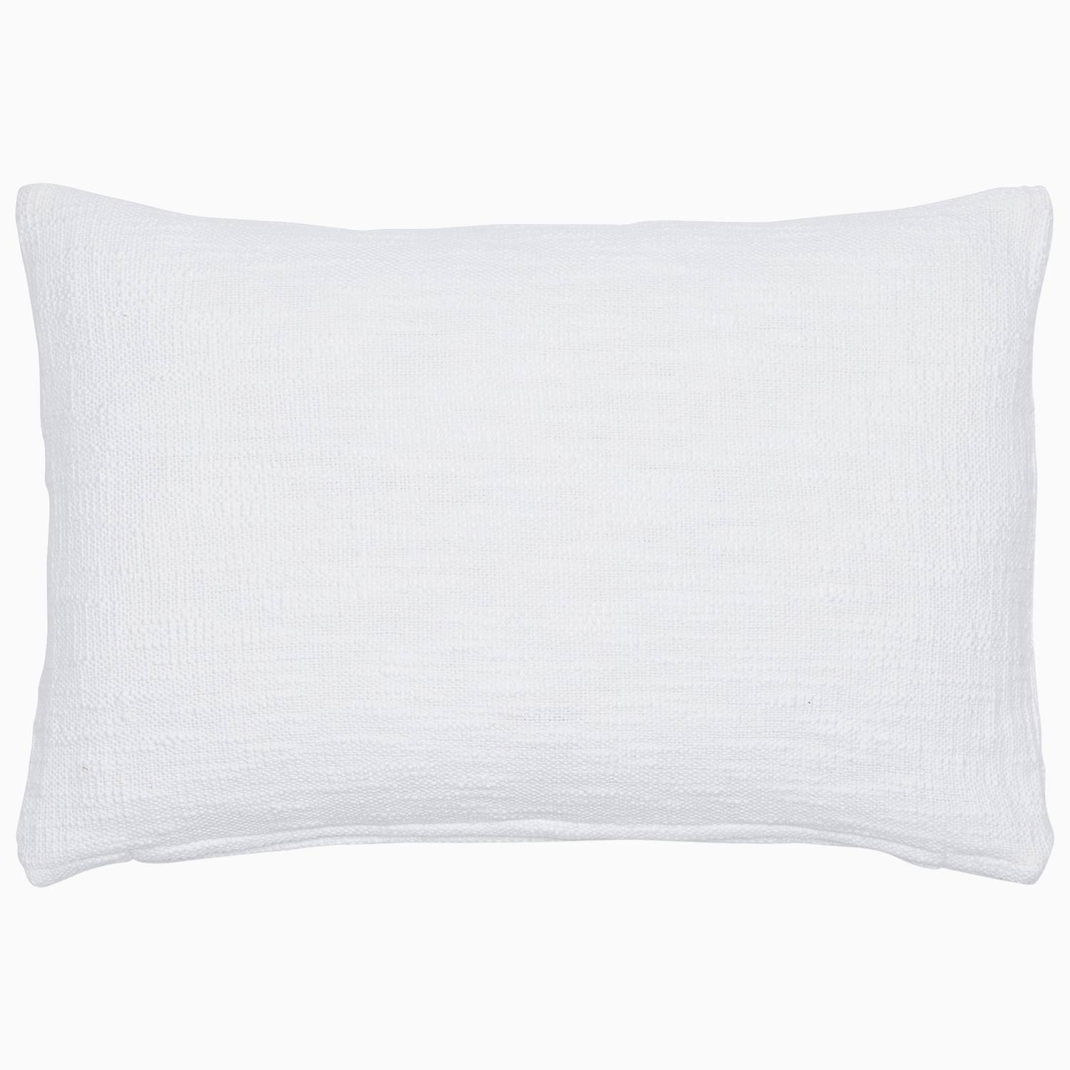 Woven White Kidney Pillow Main