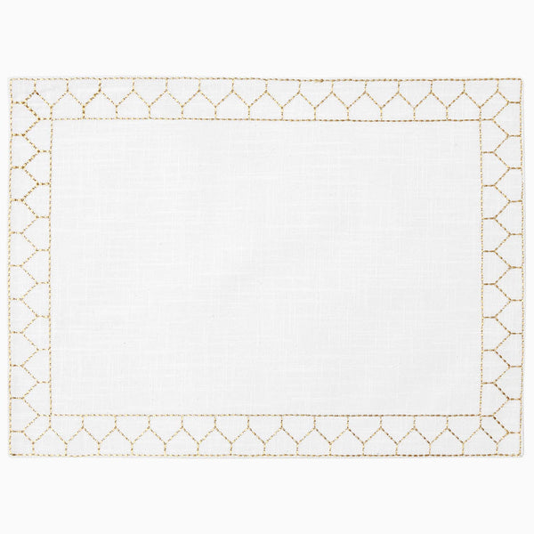 Stitched Gold Placemat Main
