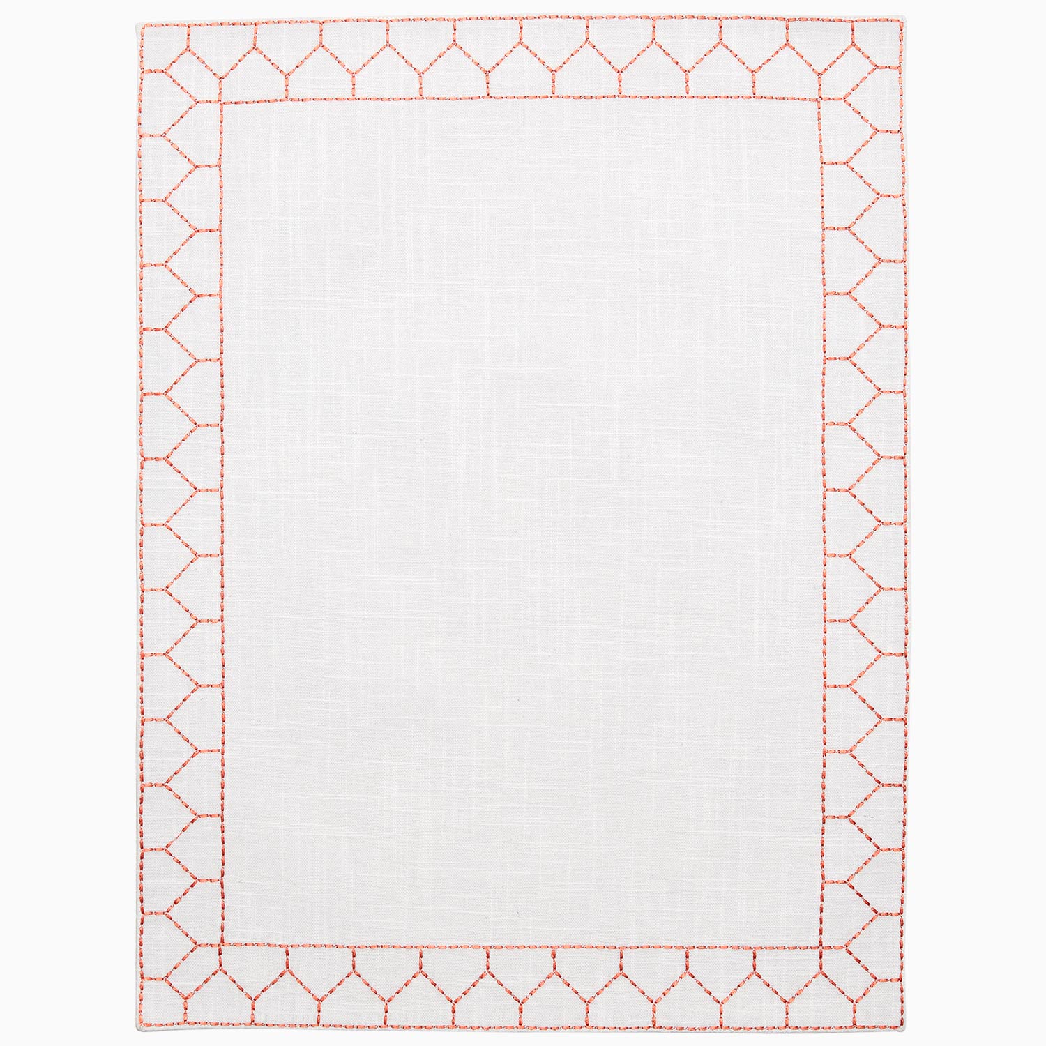 Stitched Coral Placemat Main
