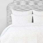 An Organic Hand Stitched Gray Quilt with a polka dot pattern, made from cotton voile and featuring hand stitching is available from Quilts & Coverlets. - 28271559475246