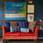 Fringed Indigo Decorative Pillow - 30009623904302