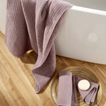 Orchid Waffle Bath Towel - 30188094554158