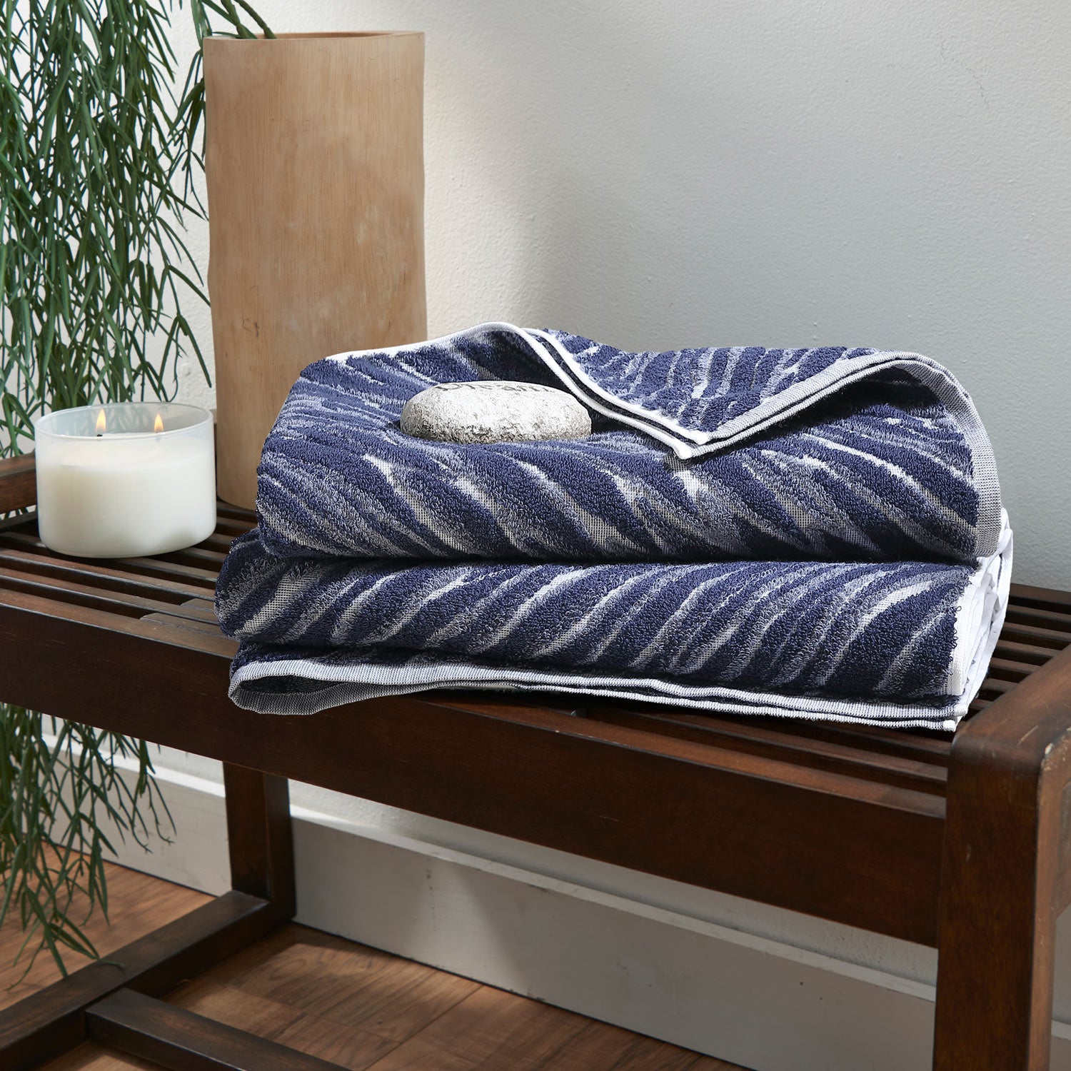 Luxury Bamboo Towel Set, Indigo