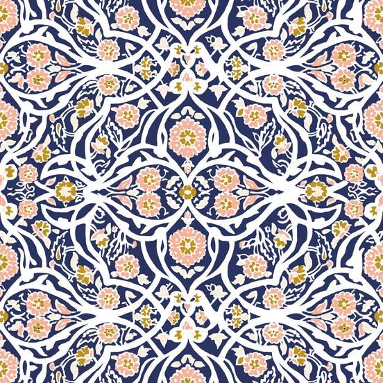 Adda Indigo Wallpaper