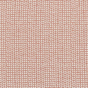 A pink and white zigzag pattern on a John Robshaw Aleppo Primrose Performance Fabric.