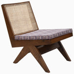 A vintage Armless Easy Chair in Vega Teak by John Robshaw with a woven seat. - 29410470035502