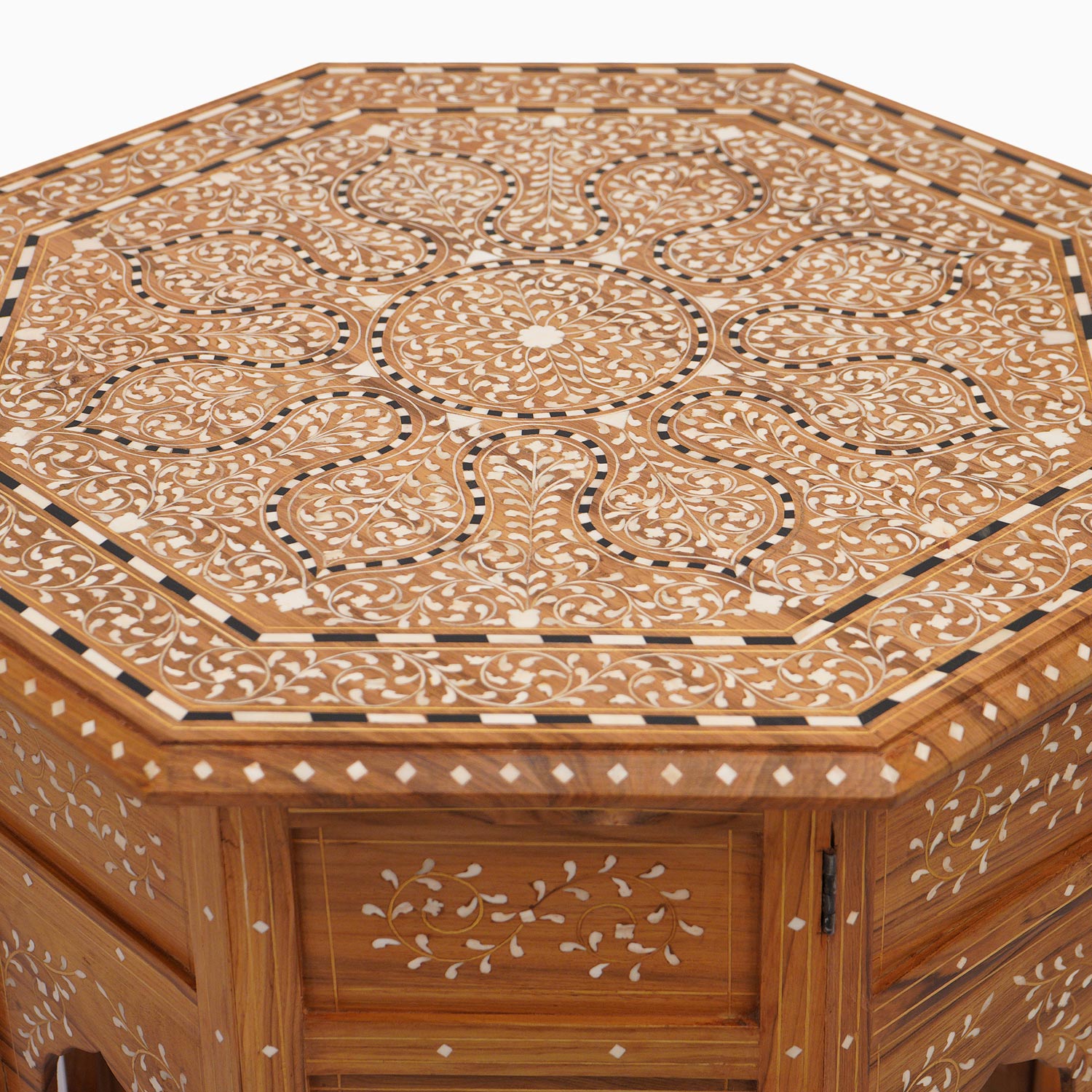 Natural Bone Inlay Table - John Robshaw - John Robshaw Textiles