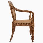 Bone Inlay Cane Chair - 29413896355886