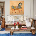 Blue Dancing Horse Tapestry - 30148753195054