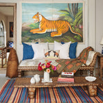Happy Tiger Sunny Day Tapestry - 30148763189294