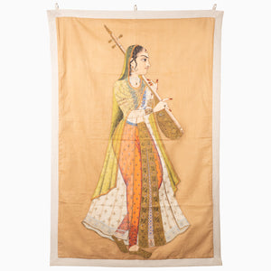 Princess With Instrument Tapestry