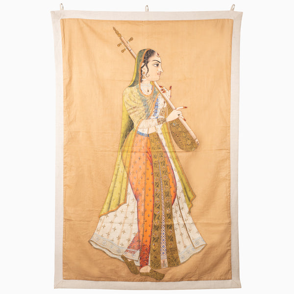Princess With Instrument Tapestry Main