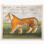 Tiger on Grassy Plain Tapestry - 30148983521326