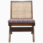 A John Robshaw Armless Easy Chair in Vega Teak with a woven seat. - 29410470068270