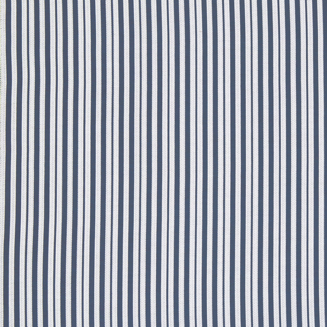 A blue and white John Robshaw Gent Stripe Azure Performance Fabric.