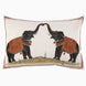 A Two Elephants Decorative Pillow designed by John Robshaw.