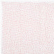 A white piece of Organic Hand Stitched Lotus Quilt paper with hand-stitched red and white lines on it.