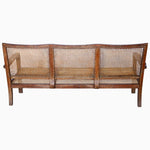 A vintage John Robshaw wooden and cane sofa with 3 seats. - 29225101328430