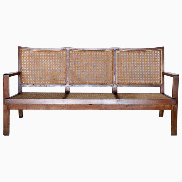 Wooden and Cane Sofa - 3 Seat Main