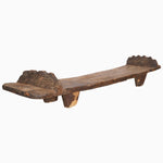 An antique Wooden Naga Coffee Table 8 crafted from hardwood with a carved design on it. - 29224463761454