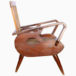 Cane Seating Set With Curved Arms - 29224961900590