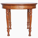 Round Wooden Inlay Table 1 - 30273397293102