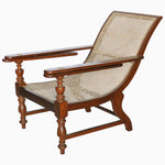 A Teak Wooden Planter Chair 2 with a rattan seat. (John Robshaw) - 30296352096302