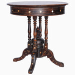 Round Wooden Inlay Table 4 - 30273409679406