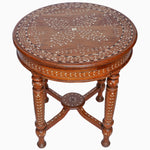 Round Wooden Inlay Table 3 - 30273398177838