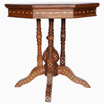 Octagonal Wooden Inlay Side Table 2 - 30296334204974