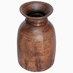 A Wooden Nepali Jug 1 by John Robshaw on a white background. - 30296334794798
