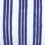 A classic stripe print of a Vintage Stripe Indigo Lumbar Pillow by John Robshaw. - 29995580653614