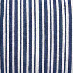 A close up of a John Robshaw Gent Stripe Mini Round Bolster pillow. - 29995395448878